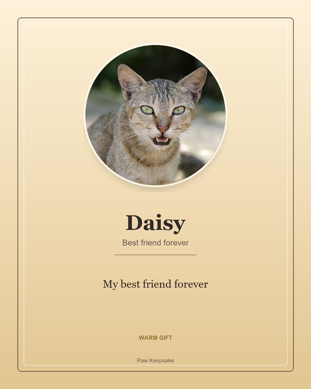 Custom Pet Memorial Digital Portrait