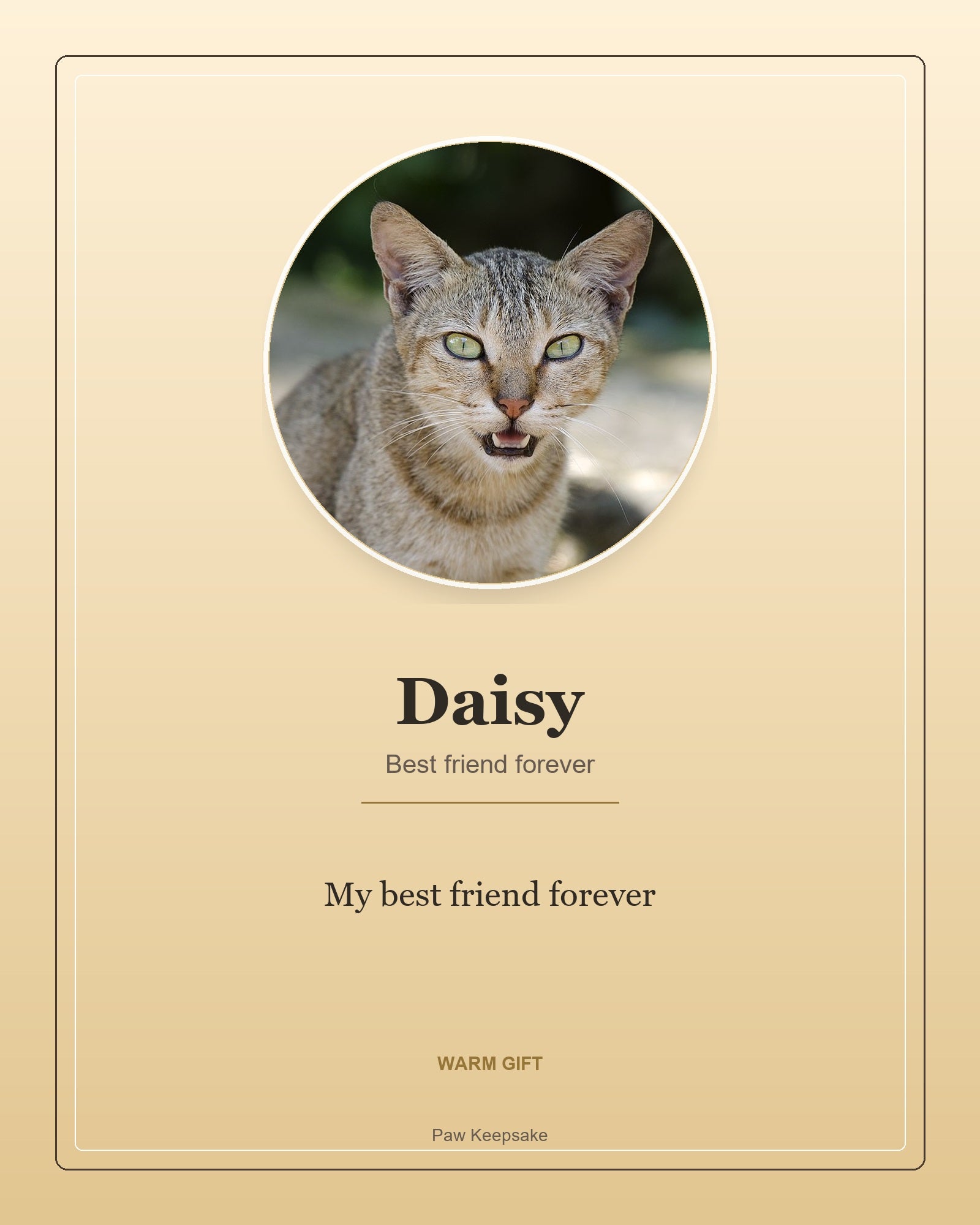 Custom Pet Memorial Digital Portrait